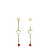Pendientes Mujer in Oro Pasta di corallo O7Y2LU0